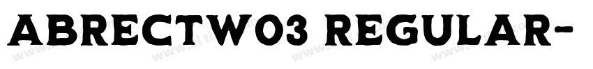 AbrectW03 Regular字体转换